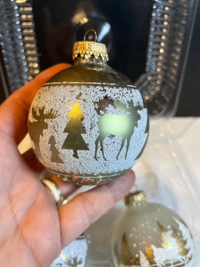 Vintage Krebs Christmas Ornaments