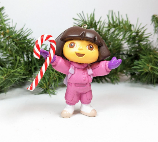 Vintage 2004 Dora the Explorer Christmas Ornament