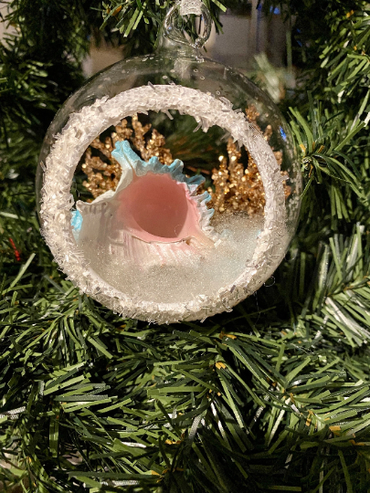 Ocean Snow Globe Christmas Ornament