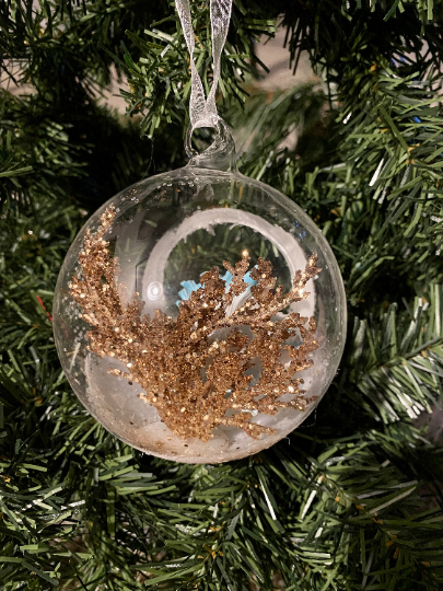 Ocean Snow Globe Christmas Ornament