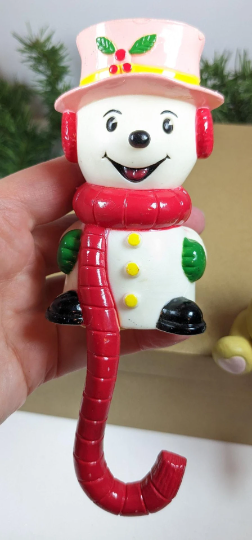 Vintage Plastic Christmas Stocking Hanger