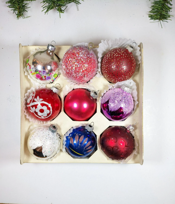 Vintage Shiny Brite Christmas Ornaments