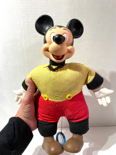 Vintage Mickey Mouse 1972 Pull String Doll