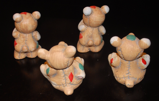 Vintage Bronson Patchwork Teddy Bears