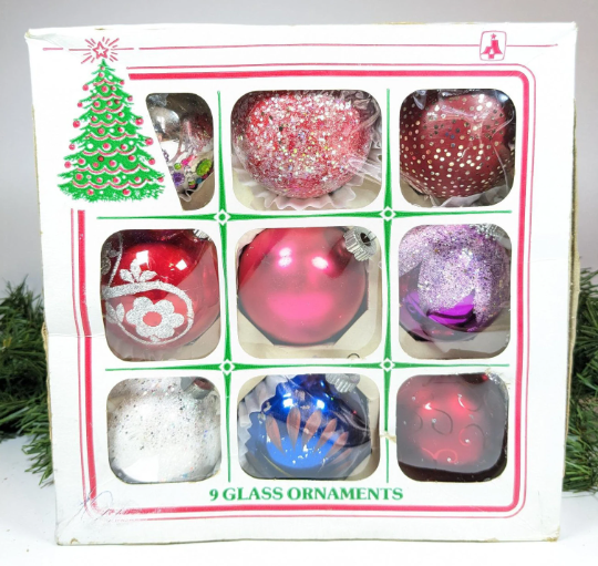 Vintage Shiny Brite Christmas Ornaments