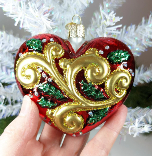 First Christmas Heart Old World Christmas Ornament