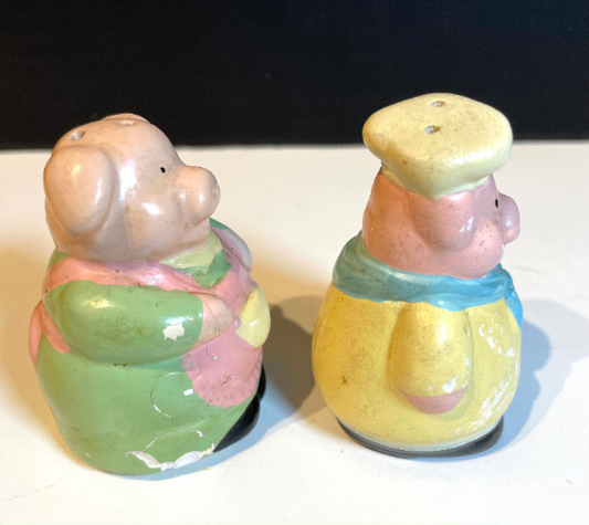 Vintage Pig Salt and Pepper Shaker Set