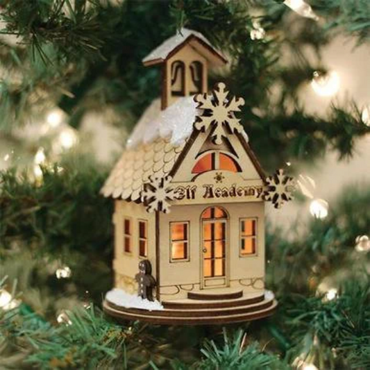 Elf academy Old World Christmas Ornament