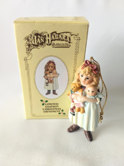 Vintage 1984 Jan Hagara Carol Christmas Ornament