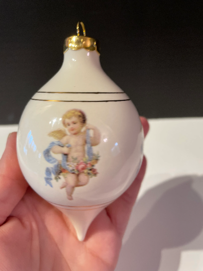 Vintage Bone China Angel Cherub Ornaments