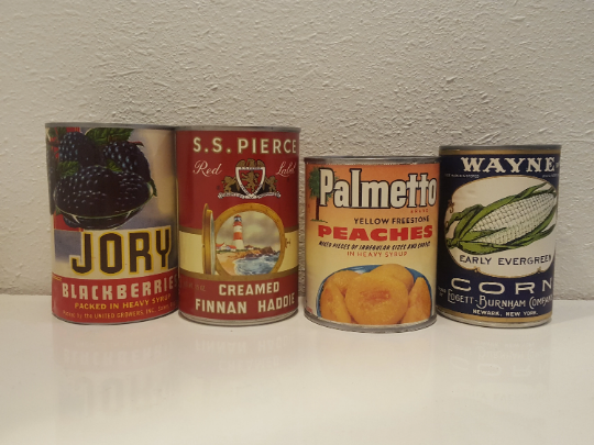 Vintage Can Labels - Rustic Kitchen Decor