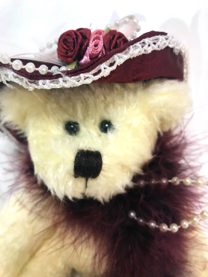 TY Attic Treasure Darling Darlene Bear Victorian 8" Teddy Stuffed Animal