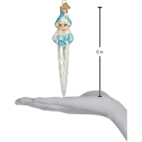 Frosty Elf Icicle Old World Christmas Glass Ornament