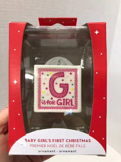 Baby Girls First Christmas Ornament American Greetings