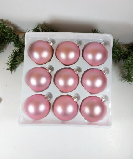 Pink NIB Christmas Ornaments