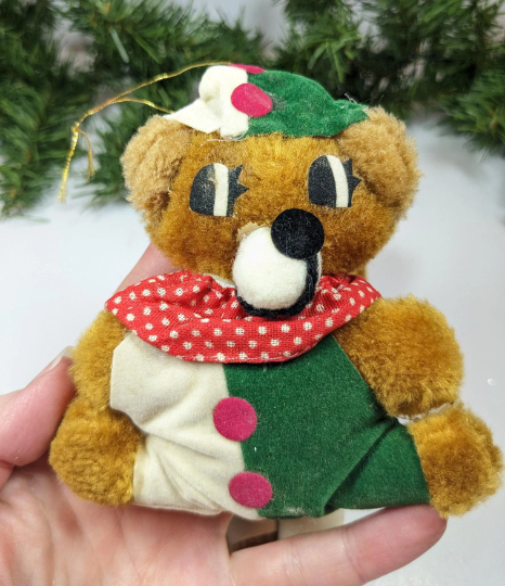 Vintage Bear Christmas Ornaments