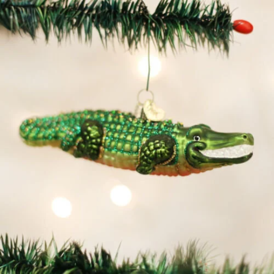 Alligator Old World Christmas Ornament