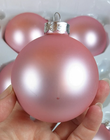 Pink NIB Christmas Ornaments