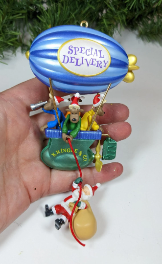 Kris & The Kringles Special Delivery Blimp Christmas Ornament