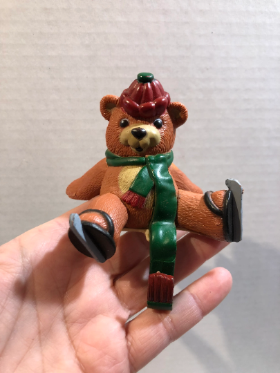 Vintage Teddy Bear Stocking Holder