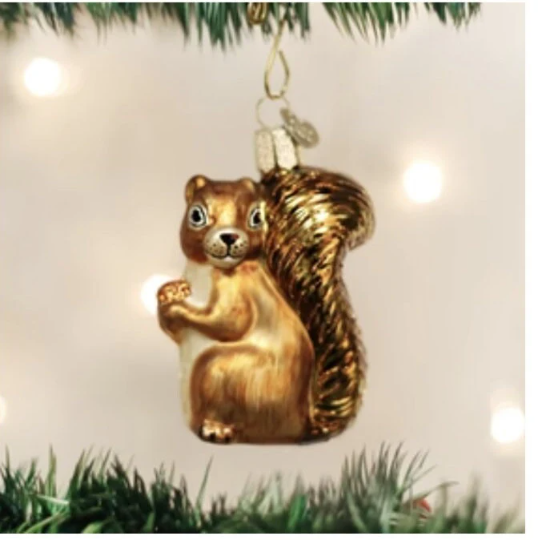 Squirrel Old World Christmas Ornament