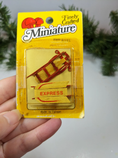 Miniature Christmas Village Accessories