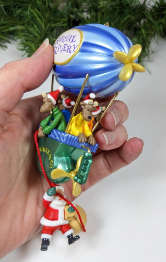 Kris & The Kringles Special Delivery Blimp Christmas Ornament