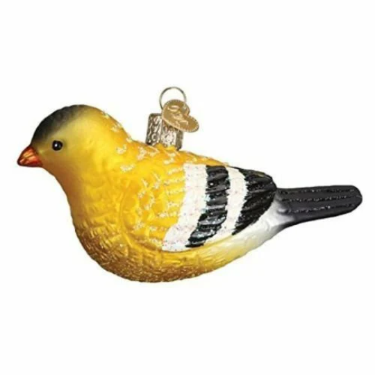 American Goldfinch Old World Christmas Bird Ornament