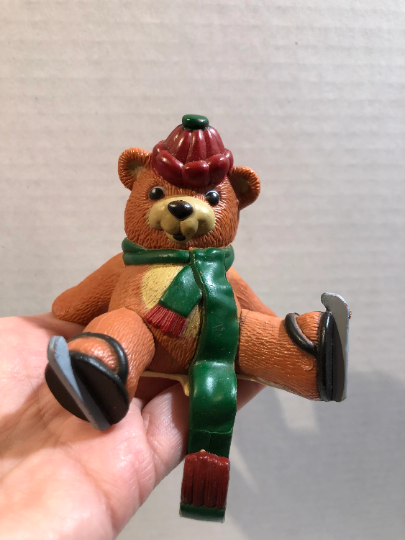Vintage Teddy Bear Stocking Holder