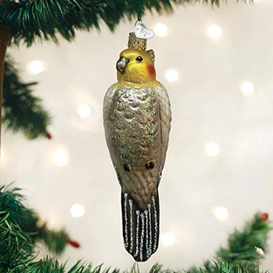 Cockatiel Old World Christmas Bird Ornament