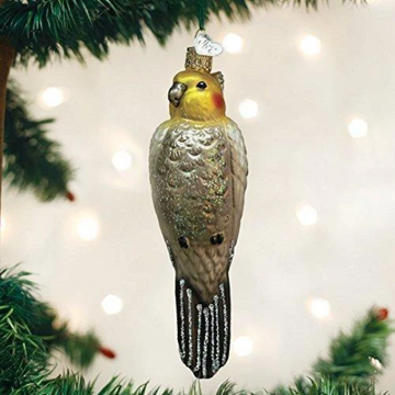 Cockatiel Bird Blown Glass Tree Ornament by Old World Christmas