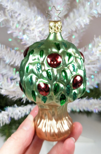 Vintage Inge Glas Apple Tree Christmas Ornament