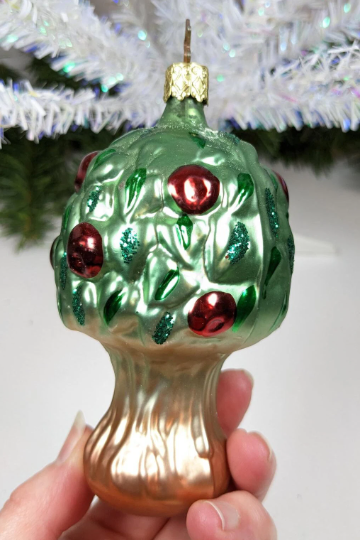 Vintage Inge Glas Apple Tree Christmas Ornament