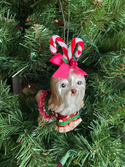Shih Tzu Christmas Ornament