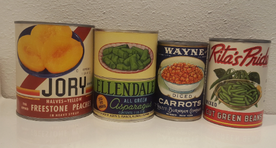 Vintage Can Labels - Rustic Kitchen Decor