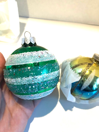 Vintage Shiny Brite Christmas Ornaments