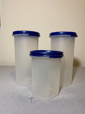 Vintage Tupperware Set of 3 Modular Mates Round Containers