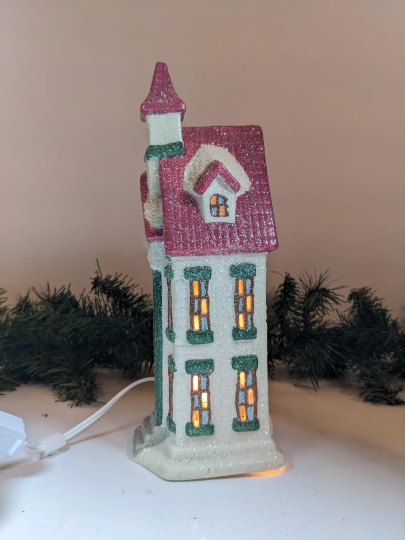 Victorian Christmas Village Lighted House