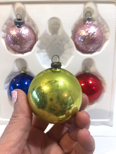 Vintage Shiny Brite Christmas Ornaments