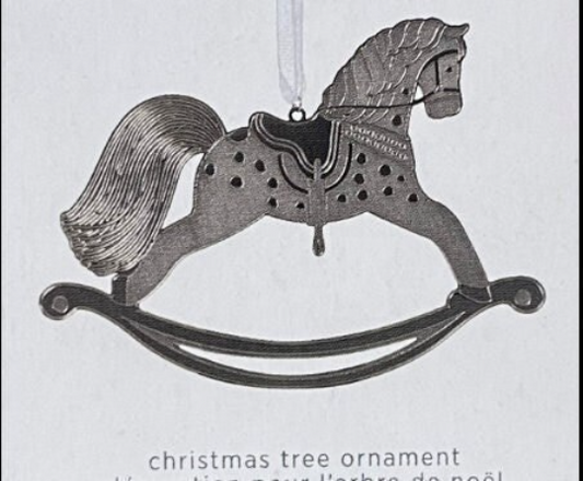 Metal Rocking Horse Memories - Hallmark Keepsake Ornament 2021