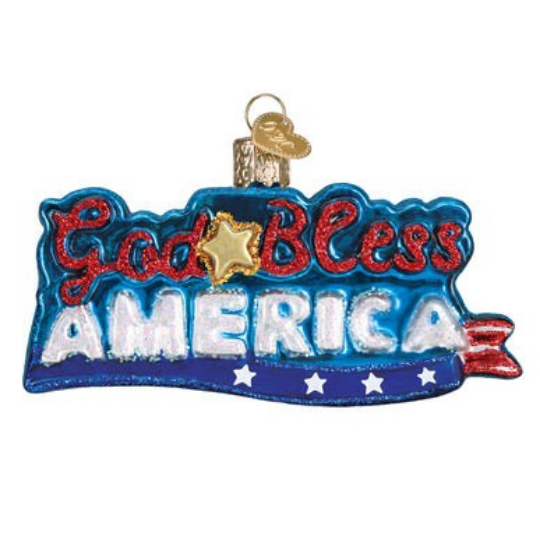 God Bless America Old World Christmas Ornament