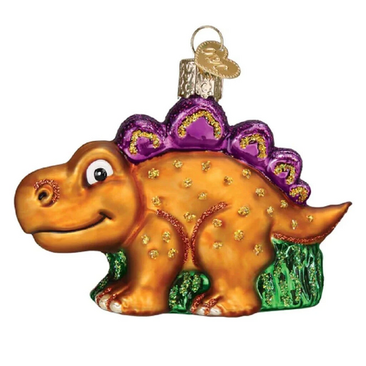 A-Roarable Stegosaurus Old World Christmas Ornament