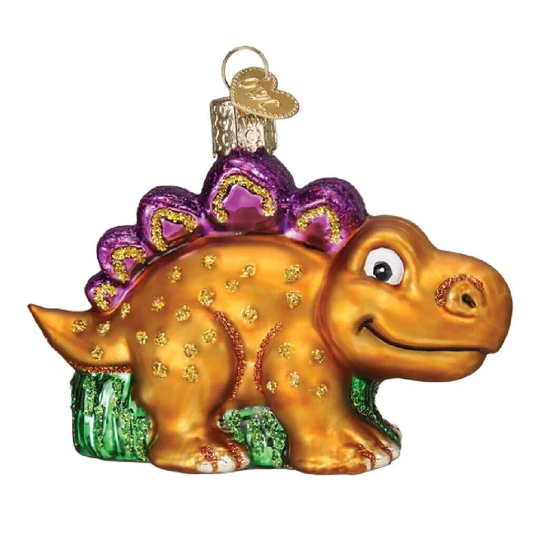 A-Roarable Stegosaurus Old World Christmas Ornament