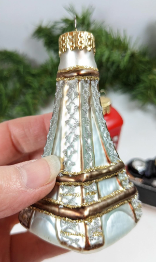 Eiffel Tower, Phone Booth and Camera Christmas Ornaments