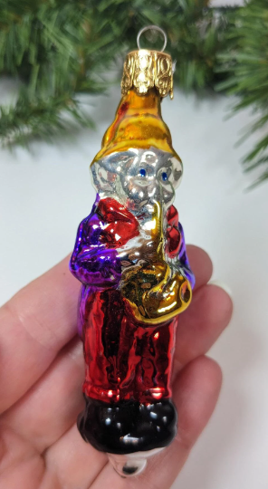 Grandpa Smoking Pipe Inge-Glas Retired Old World Christmas Ornament