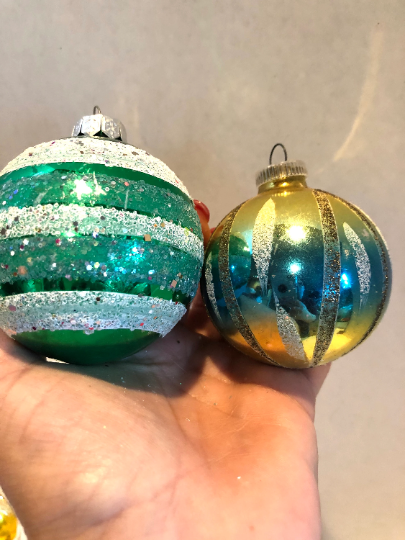 Vintage Shiny Brite Christmas Ornaments