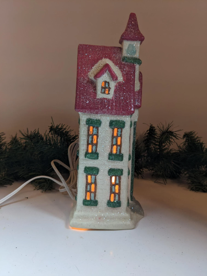 Victorian Christmas Village Lighted House