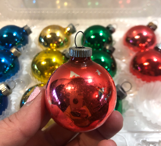 Vintage Shiny Brite Christmas Ornaments