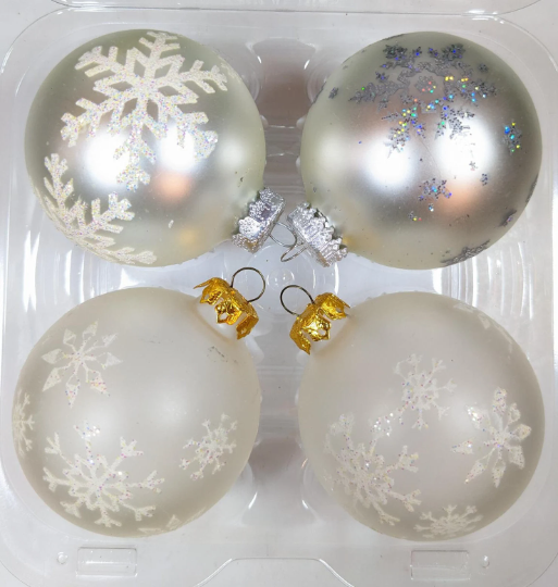 Vintage Snowflake Christmas Ornaments