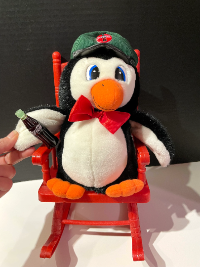 Vintage Coca Cola Penguin in a Rocking Chair